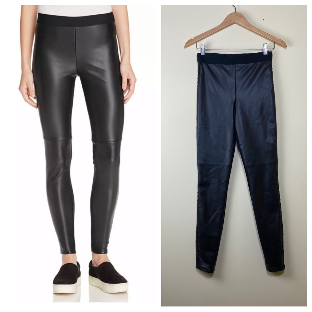 Bailey 44 S‎ Black Faux Leather & Ponte Leggings